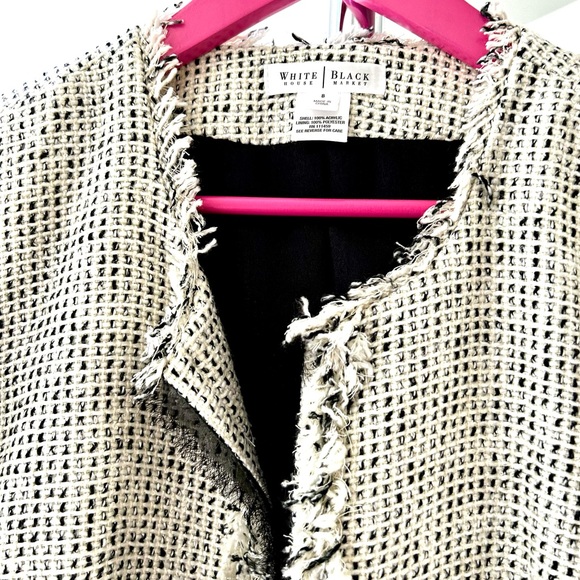 White House Black Market (WHBM) black and white jacket - Picture 10 of 11